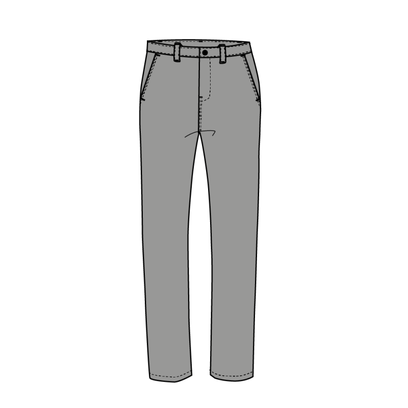 PANTALON COTON GRIS