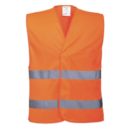 GILET DOUBLE BANDE ORANGE